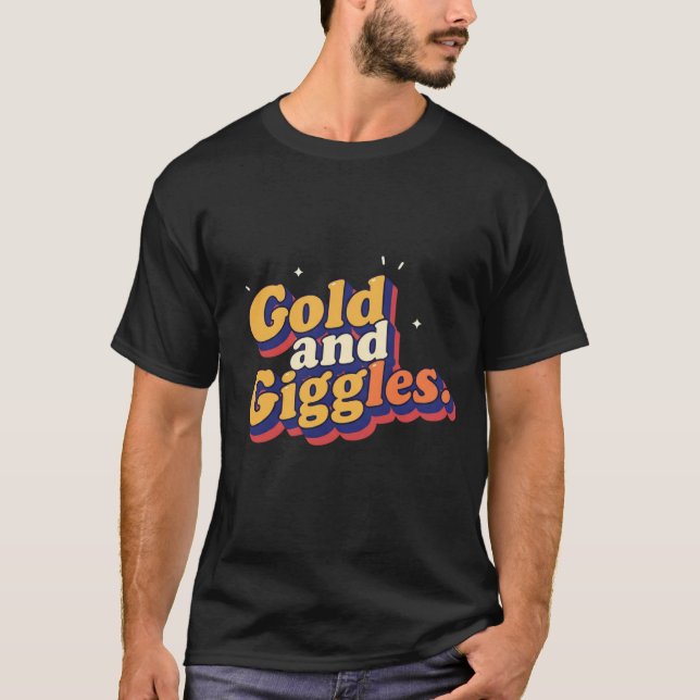 Dourado e rabugento - T-Shirt divertida e Na moda (Frente)