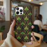 Dourado e verde Art Deco, de preto<br><div class="desc">Dourado e verde Arte Deco sobre um fundo preto.</div>