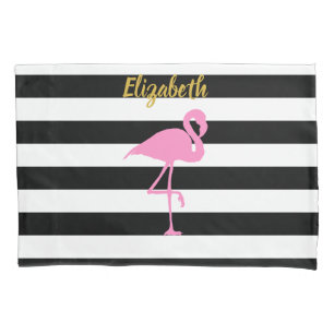Dourado Escrito Rosa Flamingo, , Stripes Brancas P