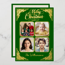 Dourado Feliz Natal, quatro fotos, Purple, nomes