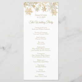 Dourado Flocos de Neve Elegante Cartão de Natal El