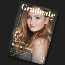 Dourado Graduação de Cobrir da Revista Moderna