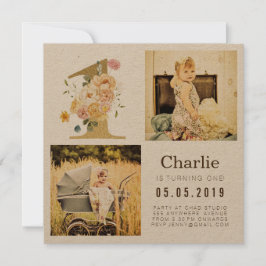 Dourado Kraft Foil Um Cartão com fotos