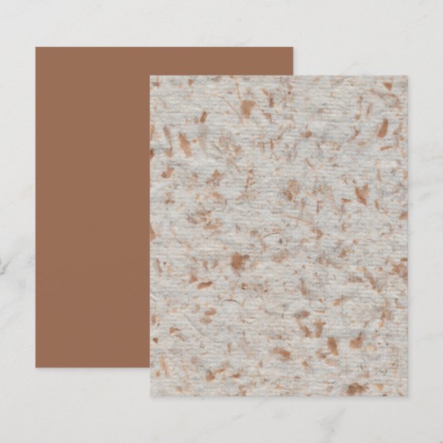 Dourado Livro Branco sobre Textura Feita à Mão (Frente/Verso)