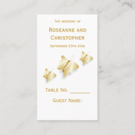 Dourado Local Definição Cartões Borboletas Design