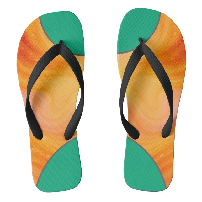 Dourado Marble e Chinelos Verdes cor-de-laranja (Pé da cama)