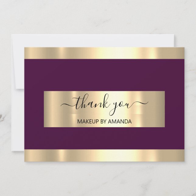 Dourado Marsala Obrigado A Inserir Convite (Frente)
