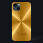 Dourado metal de aço inoxidável<br><div class="desc">Dourado Metálico de Aço Inoxidável. Por favor, remova / troque "Elizabeth" antes da compra. Design está disponível em outros produtos.</div>
