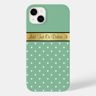Dourado Monograma Chic Peapod Bolinhas Verde e Bra