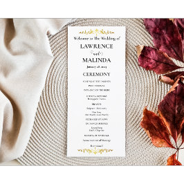 Dourado Monograma Simples Casamento Elegante