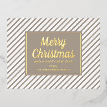 Dourado Natal Feliz das Bandeiras Modernas