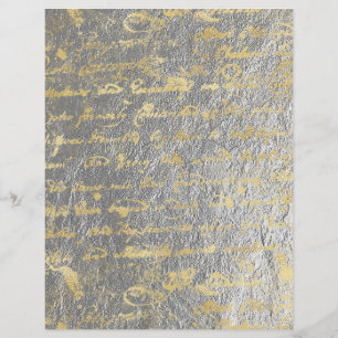 Dourado Prata 2 Lado Antigo Guia de Escrita Manual