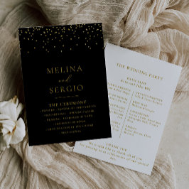 Dourado programa Casamento Negro de Confetti Boho