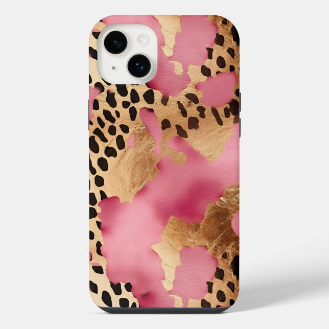 Dourado Rosa Glam Leopardo (Verso)