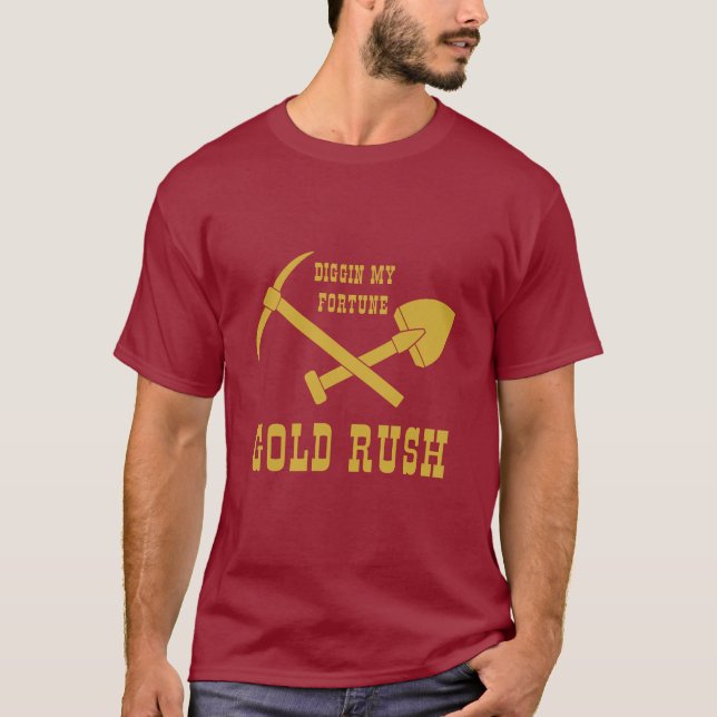DOURADO RUSH - DIGINA MINHA FORTUNA T-SHIRT (Frente)