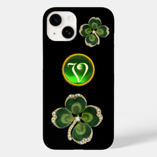 Dourado Saint Patrick Shamrock Jewel, Pearls Monog