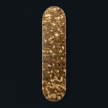 Dourado skateboard Glitter<br><div class="desc">Crie seu skate personalizado com suas próprias imagens e texto.</div>