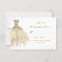 Dourado Sparkle Dress Quinceanera RSVP