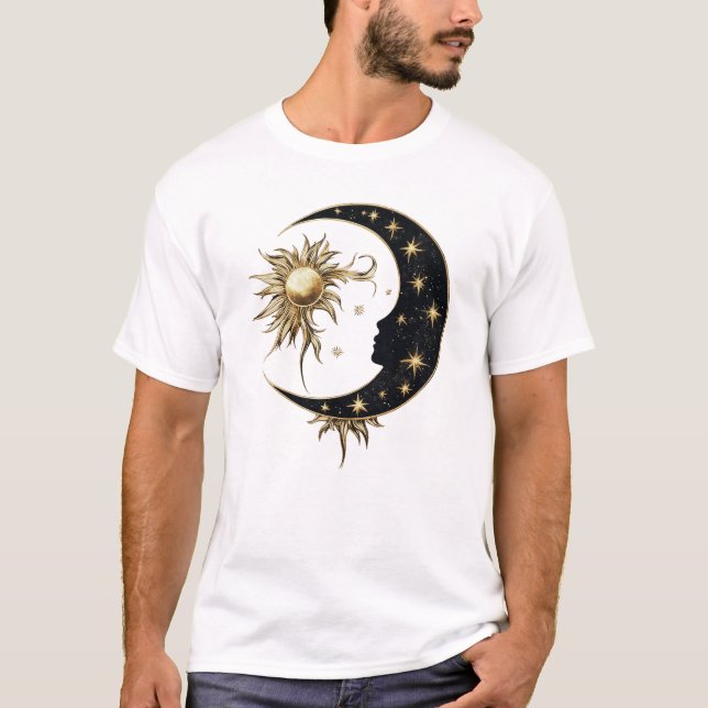 Dourado Sun e Moon T-Shirt (Frente)