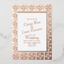 Dourado Talavera Mexicano Casamento Espanhol Press