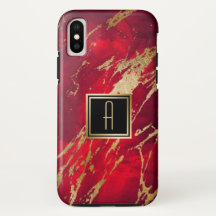 Dourado traço de tinta de monograma