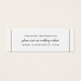Dourado website de casamento ou cartão de informaç