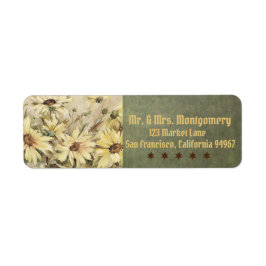 Dourados Com Etiquetas De Endereço De Devolução De