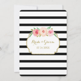 Dourados Convites para Casamento , Bandas Brancas 