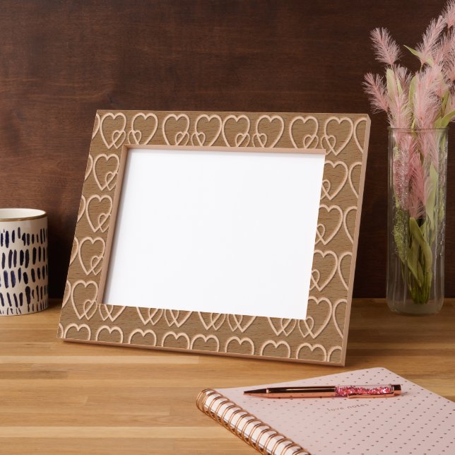 Dourados corações em marrom (Left)