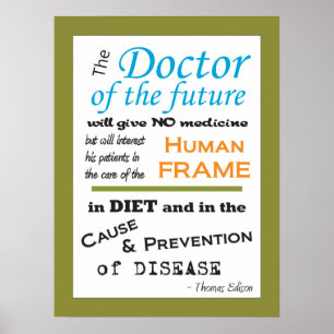 Doutor de Thomas Edison do poster futuro