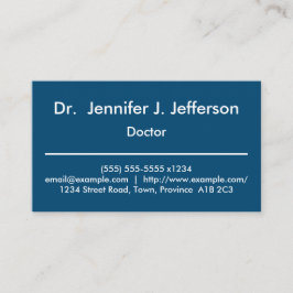 Doutor moderno & liso cartão de visita