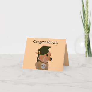 Doutorado. Cartão de Graduação