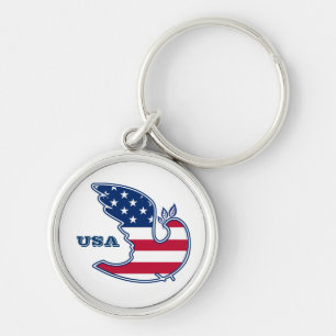 Dove da Paz. Chaveiros de Presente Patriótico dos