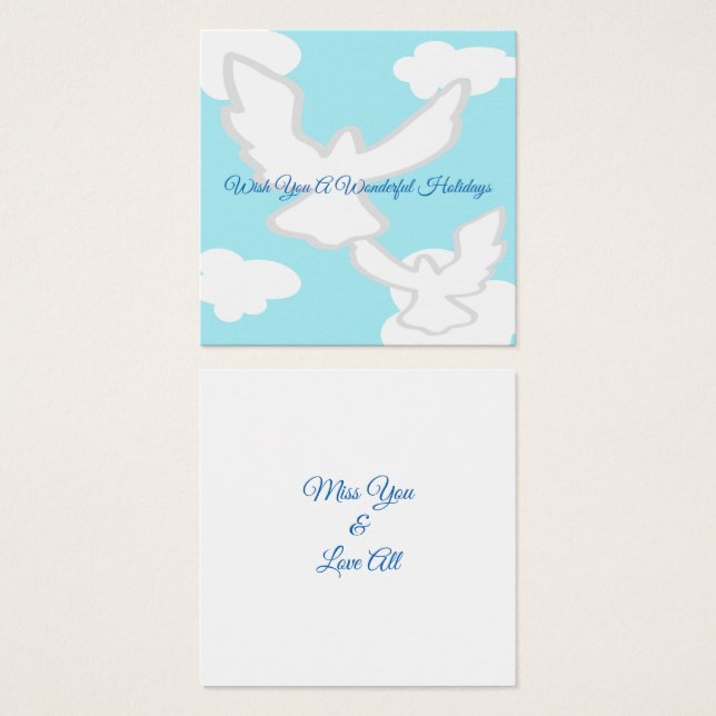 Doves Holiday Deseja (Frente & Verso)