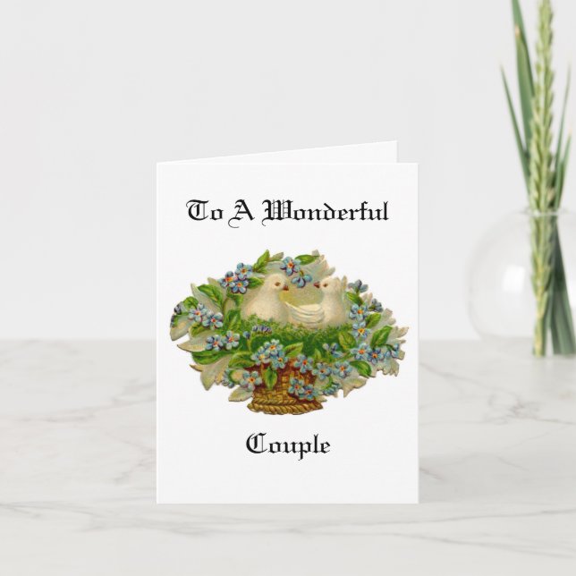 Dovs No Cartão De Saudação De Aniversário De Cesta (Frente)