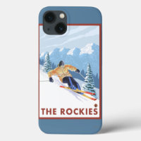 Downhill Snow Skier - As Rochosas