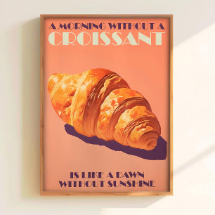 Download de Impressão de Croissant Arte de Padaria