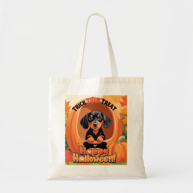 Doxie Halloween Bolsa (Frente)