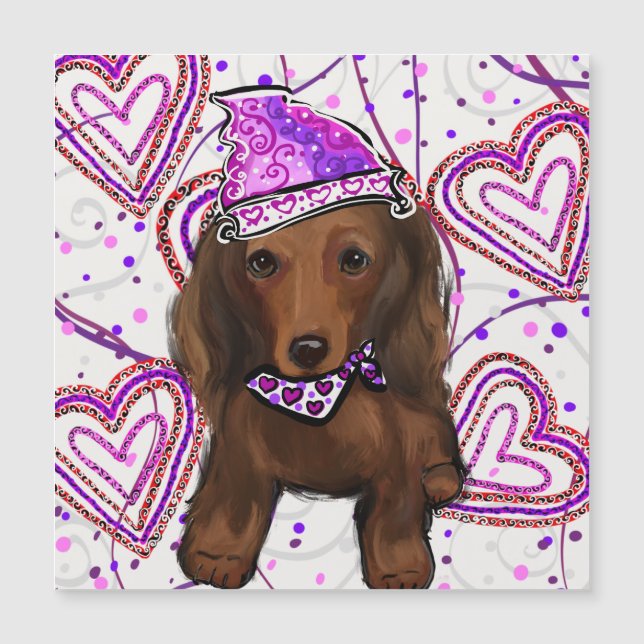 DOXIE VERMELHO DE PELO LONGO (Frente)