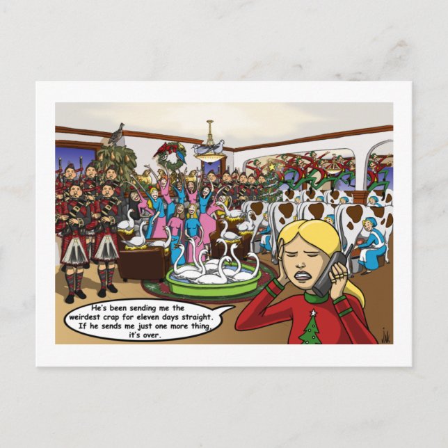 Doze dias do cartão de Natal (Frente)