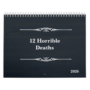 Doze Mortes Horríveis no Calendário de 2026