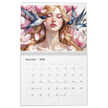Doze Tons Dela – Calendário de Aquarela 2026