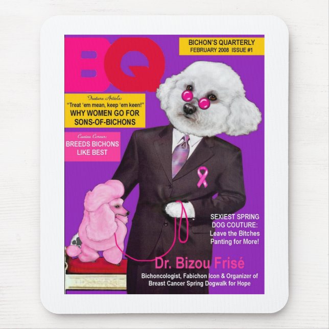 Dr. Frise na capa de revista Mousepad do Bq (Frente)