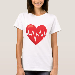 Dr ou Enfermeiro Pulsação T-Shirt Visto Casual