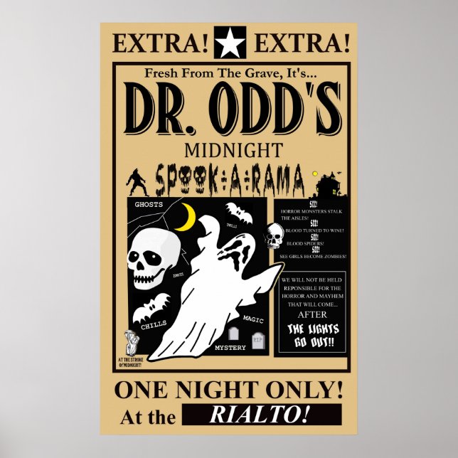 Dr., Poster Spook-A-Rama de Odd (Frente)