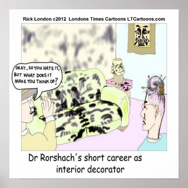 Dr. Roarshach Early Jobs Engraçado Poster (Frente)