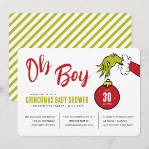 Dr. Seuss   Chuvinha de Bebê Oh Boy Grinch
