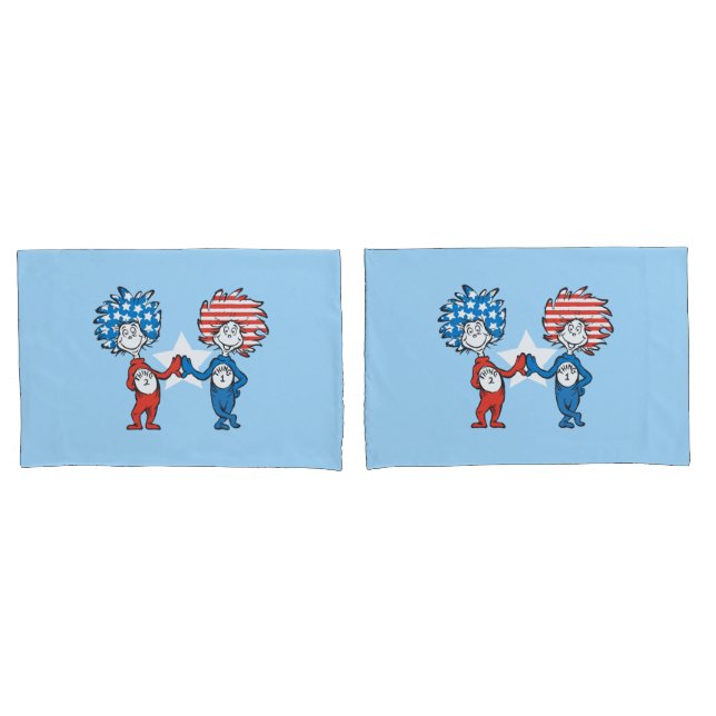 Dr. Seuss | Coisa Um Coisa Dois Gráfico Patriótico (Frente - conjunto)