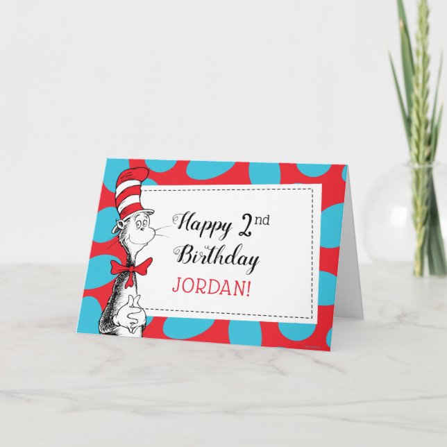 Dr. Seuss Feliz Aniversário Para Você! Cartão (Frente)