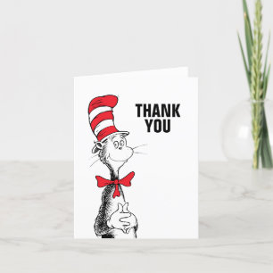 Dr. Seuss Gato no Chapéu Agradecimento de Aniver